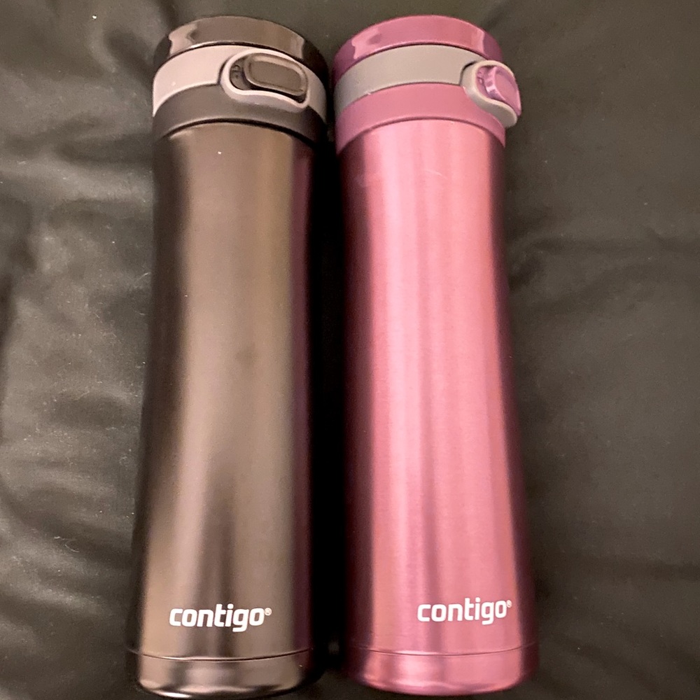 Pair of stainless Steel reusable bottles